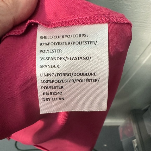 Donna Morgan Women's Pink One-Shoulder Midi Dress Size 10 NWT - Picture 8 of 11